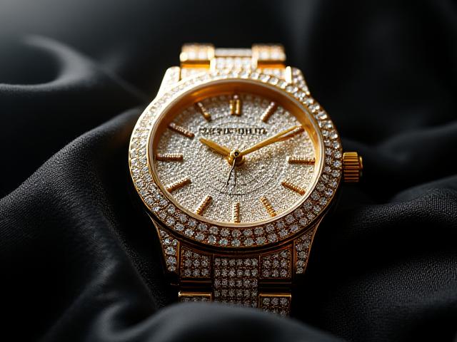 夜の装いを彩るダイヤモンドウォッチ